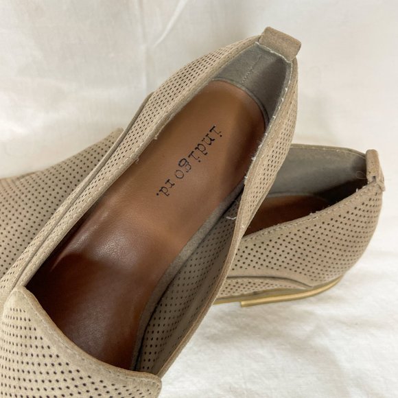 Indigo Rd Tan Suede Perforated Slip On Flats Shoes Women Size 8.5 - Picture 8 of 10